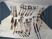 32 pc plated Flatware Lot