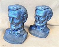Abe Lincoln- aluminum bookends