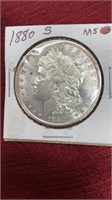 1880 S Morgan Dollar MS