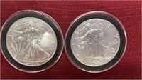 2-2019 American Eagle Silver Dollars (X2)