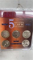 Five Decades of JFK Half Dollars