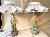large lamps- very heavy- good condition