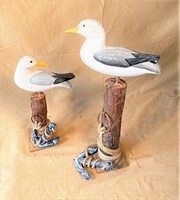 nautical wooden bird decoration