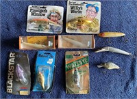 11 FISHING LURES (MOST NEW)
