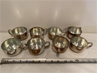 Stainless steel tea cups lot of 8