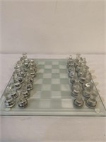 Chess glass set - missing one piece