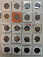 Page of 20 large cents, 1826-36