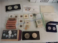 Lot of assorted coins - 1943 Lincoln steel cents,
