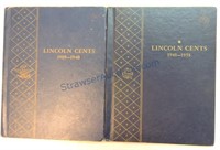 Lincoln cent album 1909-58, 138 coins