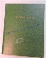 Lincoln cent album 1909-71, 149 coins