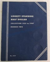 Walking Liberty half album 1937-47, 18 coins