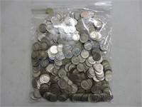 Bag of 500 silver Mercury & Roosevelt dimes