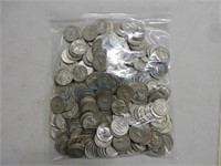 Bag of 250 silver Washington quarters