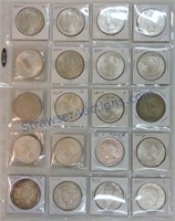 Page of 20 Peace dollars