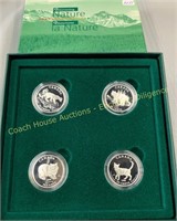 (4) 1999 Sterling silver 50 cent coins, Cats of