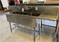 Stainless Triple Sink