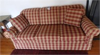 Rainbow Furniture 3-Cushion plaid sofa