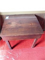 Slant-top primitive desk