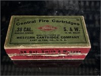 Western central fire cartridges .38 Cal Smith and