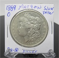 1889 - O Morgan Silver Dollar