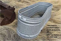 Galvanized Water Trough, Located 9 miles South of