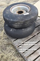2 Implement Tires & Rims, Located 9 miles South