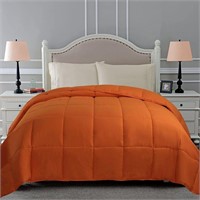 Dusty Orange Down Alternative Comforter Twin