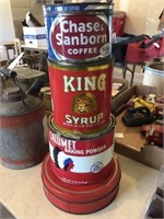 Lot of 4 Advertising Tins