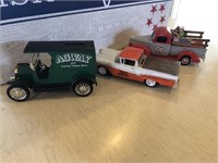 Lot of 3 Die-cast Toy Trucks