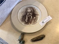Milton Hershey Plate, Pocket Knife, Cast Iron Owl