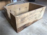 Vintage Wooden Advertising Crate