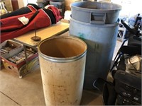Lot of 3 Trash Cans