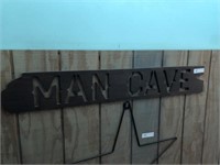 Contemporary Cut out Man Cave Sign