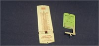 Genesee Beer Thermometer and Whisler's Laundry