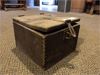 Vintage Finger-jointed Wooden Ballot Box