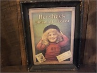 Hershey's Cocoa Print with Wooden Frame