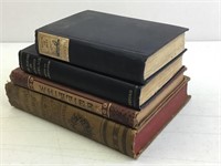 Antique Poem Books & More, Tennyson, Whittier+
