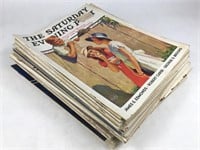 20 Saturday Evening Post Magazines 1935-1940