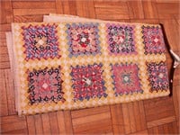 Vintage hand-stitched quilt in mini-block