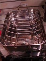 Anolon 16" stainless steel roaster with