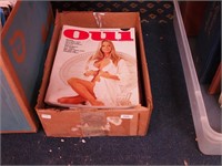 Vintage men's magazines including nudist,