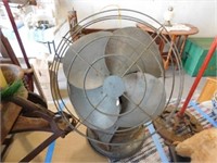 Fan, basket of kitchen utensils, tin match