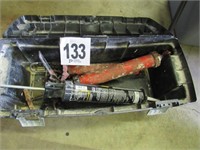Husky Tool Box with (2) Hilti Fire Caulk Guns