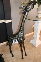 Metal Giraffe - 50" Tall (R1)