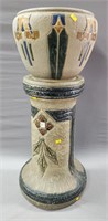 Roseville Art Pottery Jardiniere & Pedestal