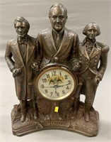 Figural Presidential Clock (Battery Operated)