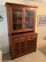 Antique step back cupboard