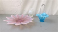 Opalescent / Hobnail Glass