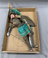 Vintage Knight Marionette Doll