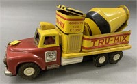 Vintage Tin Litho Tru-Mix Toy Concrete Truck